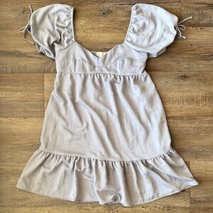 Altar'd State Purple Puff Sleeve Dress| XS